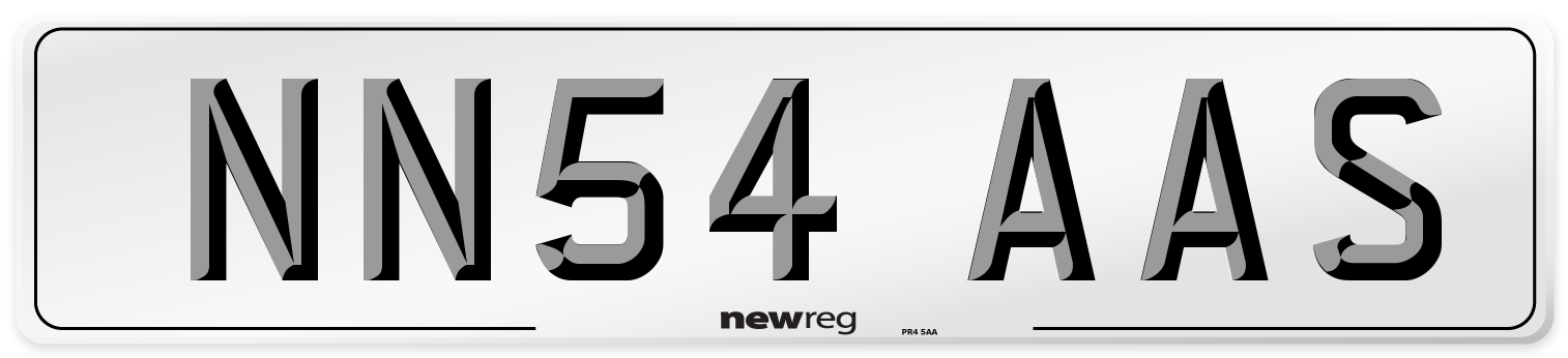 NN54 AAS Number Plate from New Reg